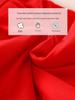 Newborn Red Cotton Onesie: Winter Warm Padded Jumpsuit for Autumn Crawling and New Year Celebrations.