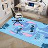 Office Rug Stitch, Lilo theme 3D Printed Anti-Slip Rug-Machine Washable for Living Room
