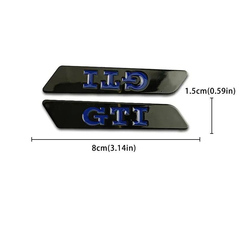 2026 Hot Sticker For Volkswagen GTI MK5 Passat Polo Golf 3 Jetta Tiguan Beetle Touran metal car side emblem mudguard badge bumpe