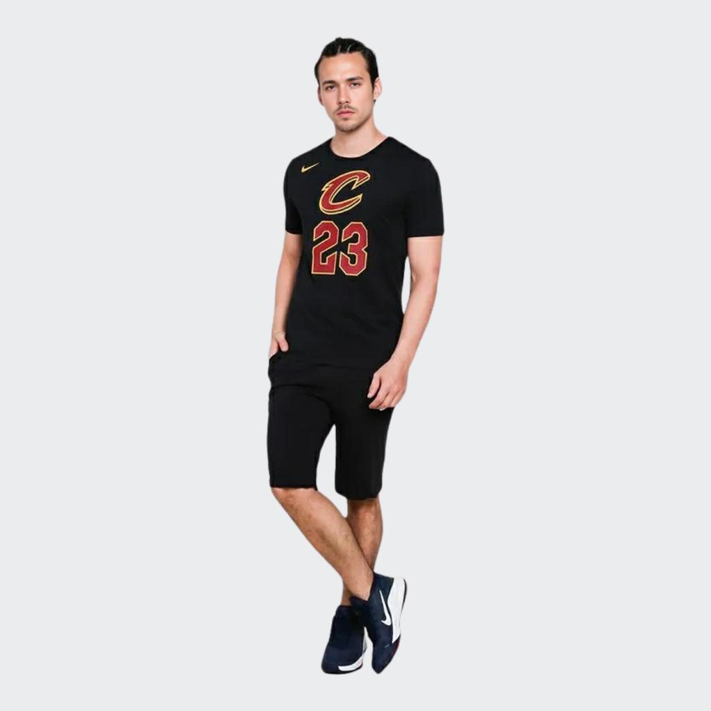 Nike LeBron James Cavaliers Statement Edition Fan T-Shirt Men Tops Black 870767-015