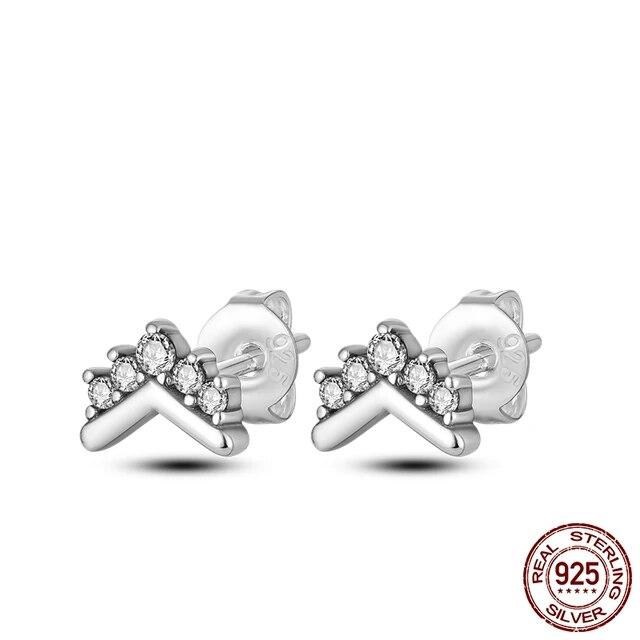 Neue Design Stern Flügel Ohrstecker Creolen für Frauen Freundin Frau Silber 925 Schmuck Geschenk Tropfen Ohrringe