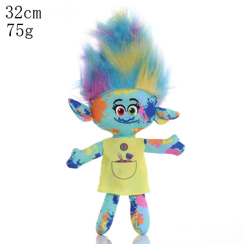 Trolls 2 Cartoon Animation Plush Doll Poppy Blanche Anime Character Cute Christmas Gift for Children New 27-32cm