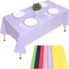 5pcs 137x274cm Disposable Tablecloth For Rectangular Birthday Party Wedding Christmas Table Cover Wipe Desk Cloth Decor Covers