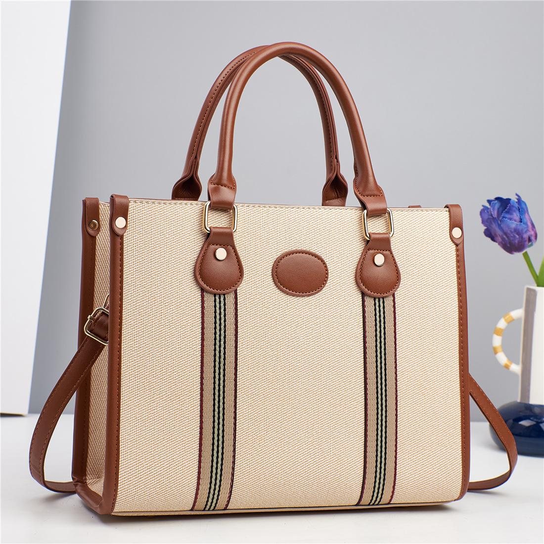 

Новая модная сумка-тоут «все в одном», женская сумка-тоут, корейская версия, текстура, контрастный цвет, большая вместимость, сумка через плечо Tide на одно плечо .