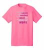 Krebsvorsorge T-Shirt Niemals die Hoffnung aufgeben neonpk