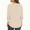 Women's Fashion  Loose Long Sleeve Round Neck Casual Top