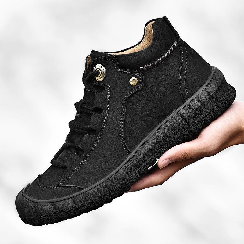 

Мужская кожаная обувь, деловая повседневная обувь, мужская дышащая и легкая, мужская обувь с кожаным лицом в британском стиле 46