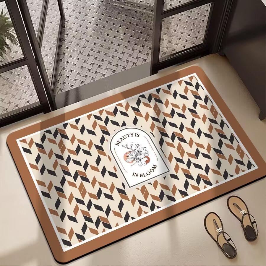 Bathroom Absorbent Mat Diatom Mud Absorbent Mat Toilet Kitchen Door Green Foot Mat Bathroom Non-slip Mat Door Mat