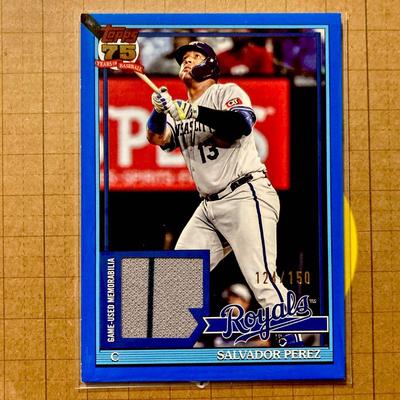 Used [150 Serial / Relic] 2026 Topps Baseball Series 1 Salvador Perez MLB