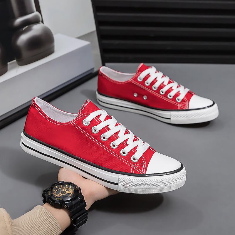 Canvas shoes men's casual couple men's shoes low-top small whiteboard shoes classic vulcanized shoes