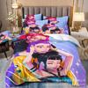 3D Printing, Witch Hunters Cartoon Animation Bedding Quilt Cover Three-Piece Set
