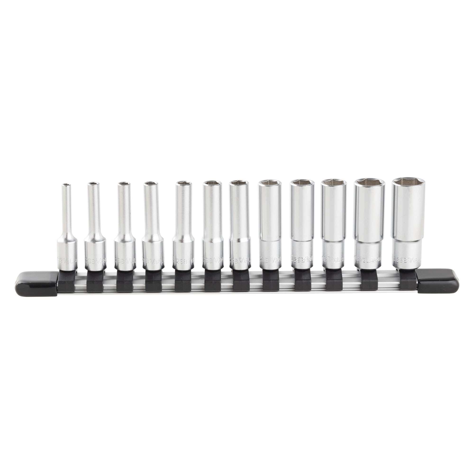 

TONE HSBL212 Deep Socket Set with 12 Pieces (Hexagonal Holder), 6.35mm (1/4 ) Drive,