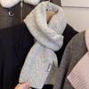 Solid color scarf women's 2026 new autumn and winter Korean version versatile high-grade cold-proof and warm scarf thickened knitted scarf