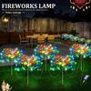 Solar Firework Fairy Lights 240-400 LED Outdoor Garden Decoration 8 Flashing Modes Lawn Pathway Lights Patio Party Wedding