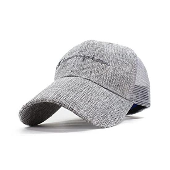 

Champion Work Cap for Men and Large Seat Mesh Popular and Trendy Day Women, Size, Cap, Brand, Father s Gift, Men s (L, Gray) серый