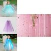 Magical Frozen Elsa Costume Cape In Soft Polyester For Princess Dress Up Fun
