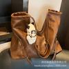 Autumn and Winter Retro Large-capacity Bag Women's 2025 New Trendy Fashion Korean Version Tote Bag Simple Shoulder Bag Commuter Bag