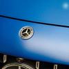 LGH3   W210 For Mercedes-Benz Car Logo Front Engine Hood Emblem Metal Flat Badge Accessories For Mercedes Benz AMG E S C A B Class GLE