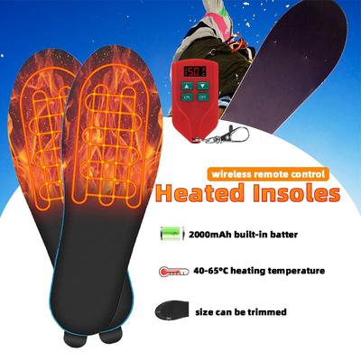 Outdoor Activities Heated Insoles with Smart Remote Control USB Rechargeable Comfortable and Warm Insoles for Men and Women