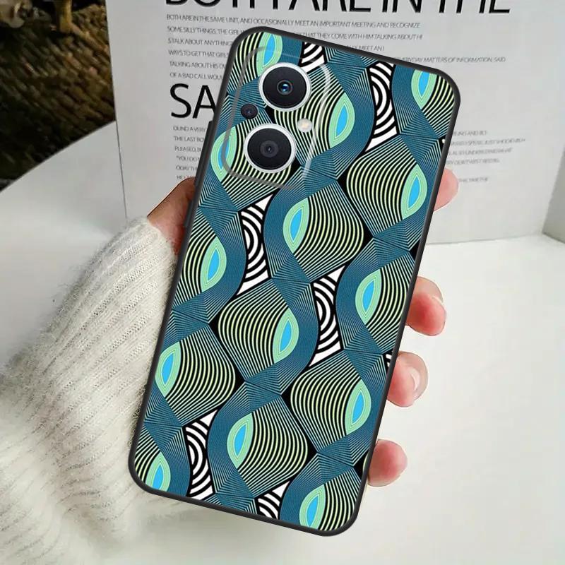 African Wax Pattern Fabric Case For OPPO Reno 12F 13F 14F 10 11 12 13 14 Pro 8T 7 8 Lite OPPO Find X6 X5 X8 X9 Pro Cover