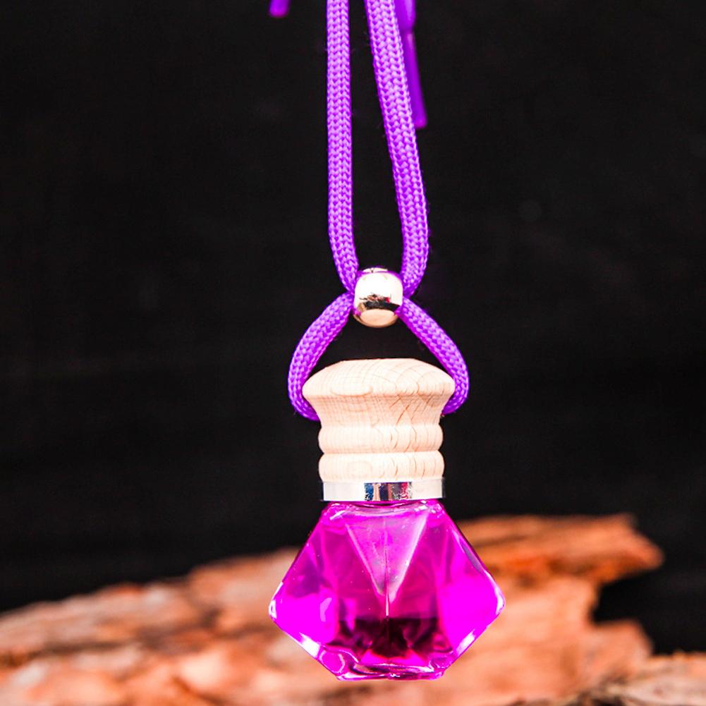 7ml Car Hanging Bottles Perfume Aromatherapy Refillable Air Freshener Diffuser Oil Fragrance Bottle Vehicle Auto Sapper Pendant