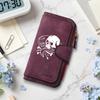 Gothic Skull Cat Printed Long Wallet Fashion Casual Large Capacity Card Holder