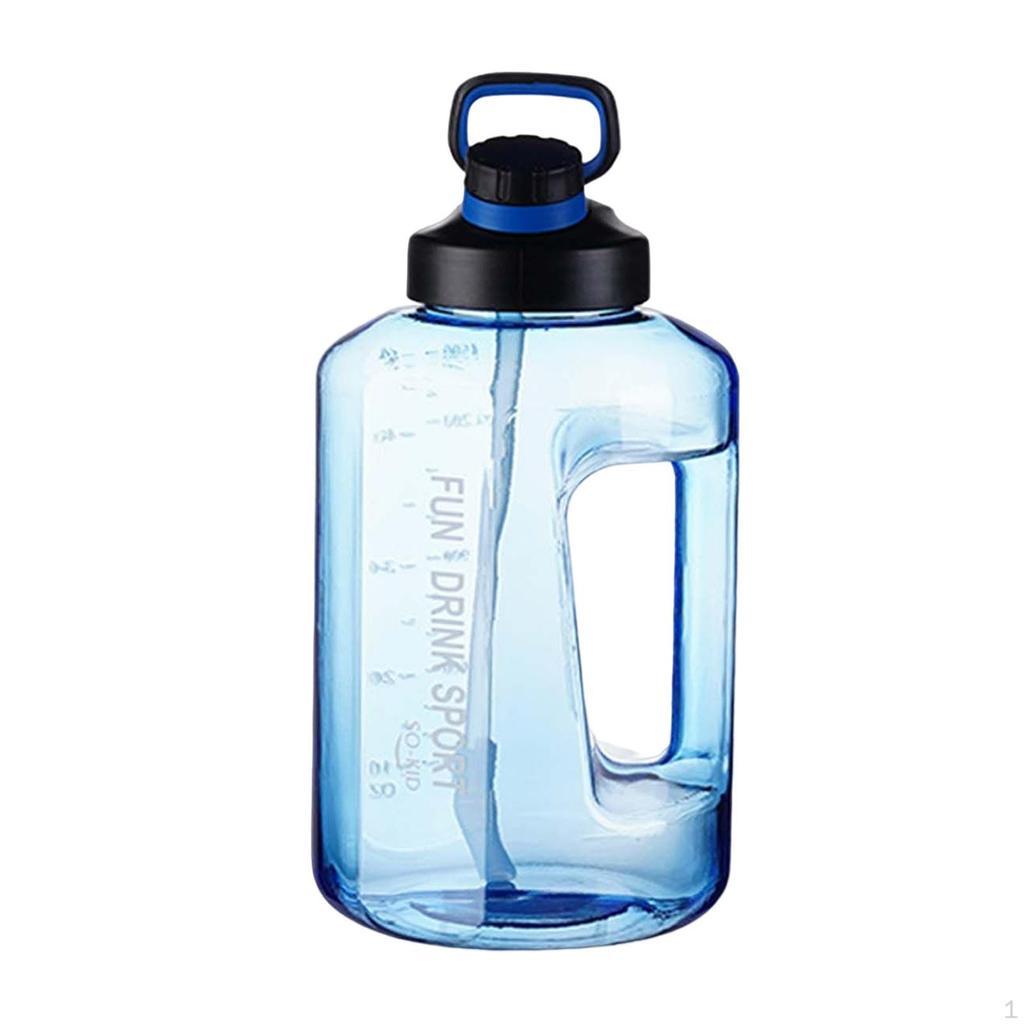 Large Capacity Water Bottle, Marker, Reusable Leakproof, Wide Mouth Drinking Jug Cup Bottle