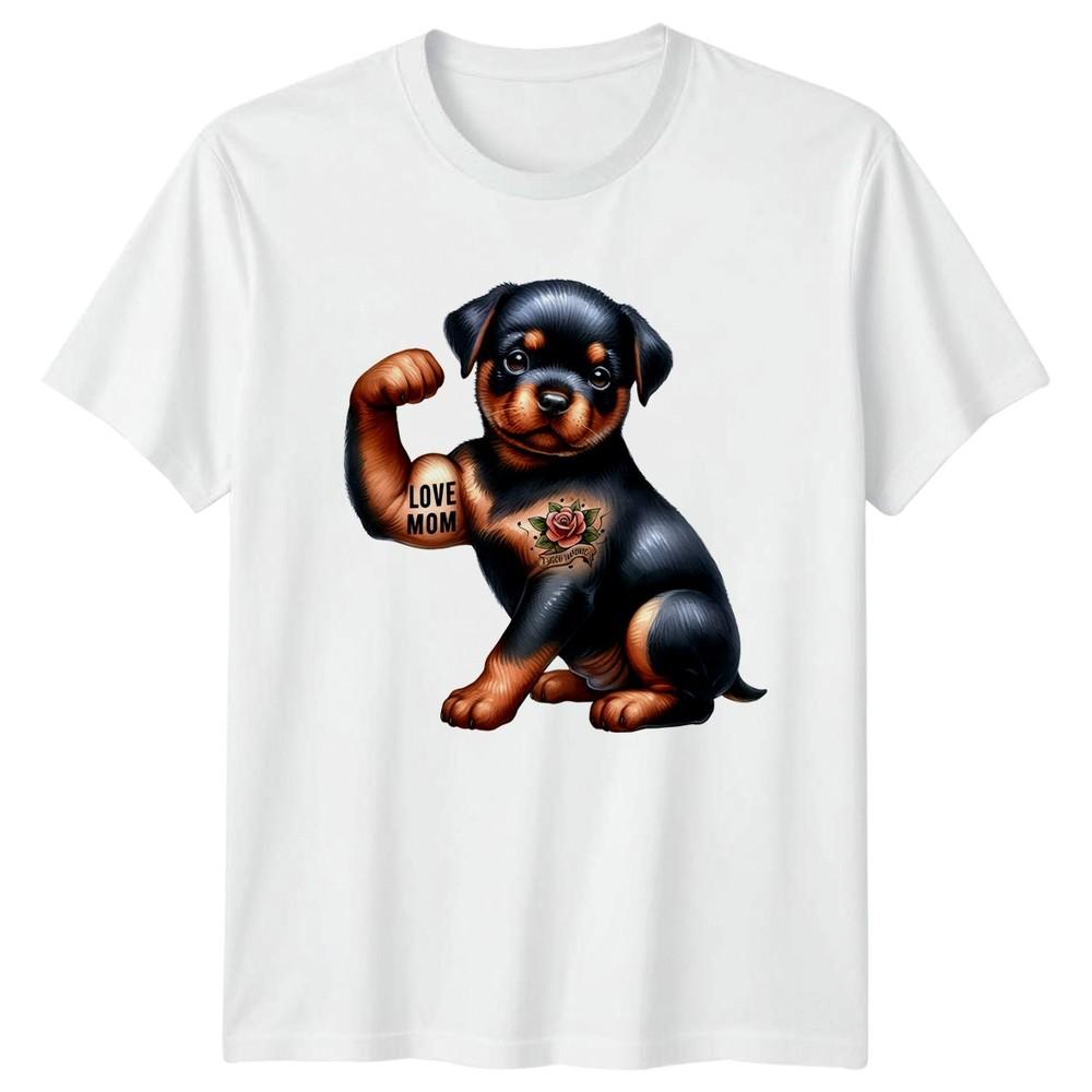 Rottweiler Puppy Love Mom Disco Hound Dog Lovers Animals Unisexs Unisexs Graphic S