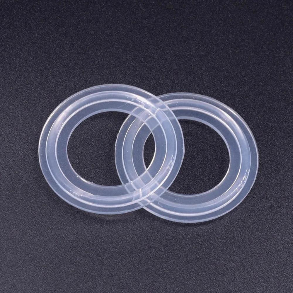 

5 PC 38mm 0.5 0.75 1 1.5 2 2.5 3 4 Tri Clamp Sanitary Transparent Silicone Sealing Gasket Strip Ring Homebrew Food Grade 12.7x25.4mm