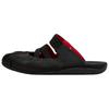 Speedcat Mule Satin Confortable Polyvalent Rétro Mode Pantoufles à Bout Plat Pantoufles Femme Noir Rouge 409911-02