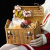 Rattan Basket House Shape Portable Organizer Rattan Baskets With Lid For Organizing For Toy Toiletries Snack Fabric Camping