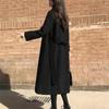 2024 Spring Winter New Lady Hepburn Style Premium Outerwear Slim Double Breasted Button Long Sleeve Woolen Coat Women M-6XL