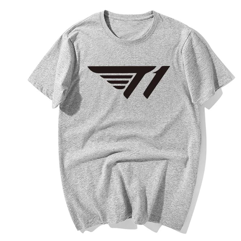 Alliance Game SKT T1 Team Uniform Faker Neues Herren- und Damen Skt1 Peripherie Kurzärmeliges Lockeres Baumwoll-T-Shirt Grafik-T-Shirts