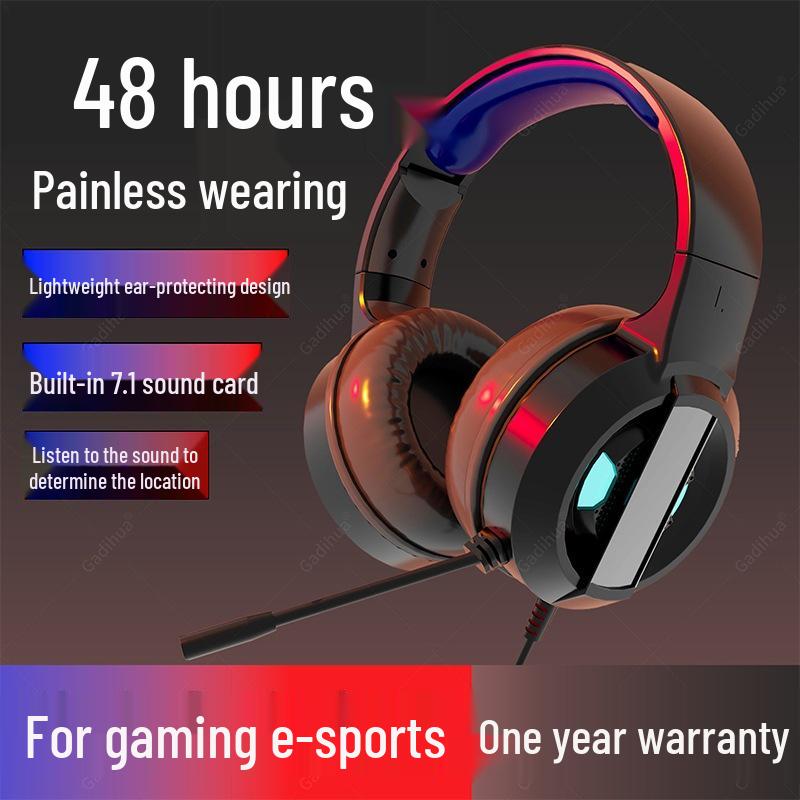 7.1 Channel Over-Ear Gaming Headset with USB and Microphone