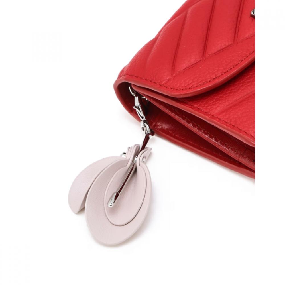Daks Red Dd Logo Leather Wallet Dcwa6e775r2