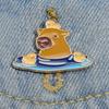 Animal Capybara Brooch Emoticon Pack Capybara Zinc Zinc Alloy Badge Cartoon Pin Brooch  Schoolbag Decoration