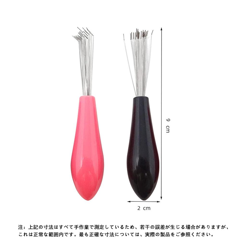 Hairbrush Cleaning Small and Brush Highly Multipurpose Cleaning Tool for Home Compatible with Multiple Comb Types 2 Brush, Lightweight, L-shaped Head,