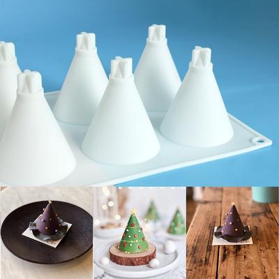Christmas Silicone Mold Kitchen Baking Tools Mousse French Dessert Mold for Pastry Chocolate Cake Ice Cream Mold Decoration Mold