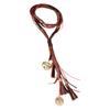 Long Tassels Necklace Multilayer Women Beads Necklace Soft Tassels Necklace for Casual Occasion