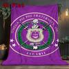 Psi Phi 2D Flat Pattern Flannel Blanket High Quality All Seasons Warmth and Comfort Perfect for Christmas Gifts.SMT0917125