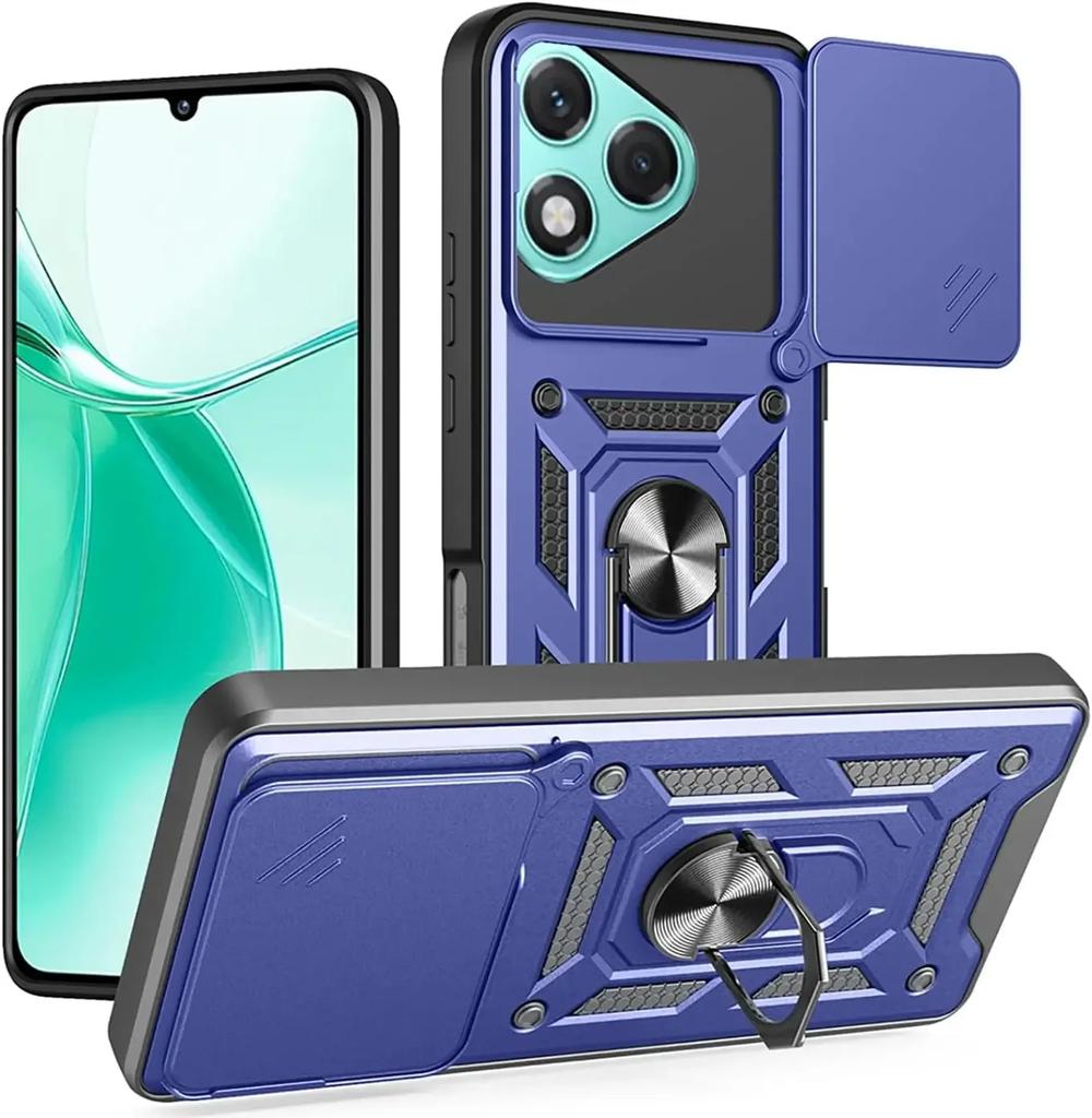 Schiebeobjektivschutz-Rückseite für Honor 400 Pro Honor400 Magnetischer Ringständerhalter Kameraabdeckung für Huawei Honor 400Pro Lite