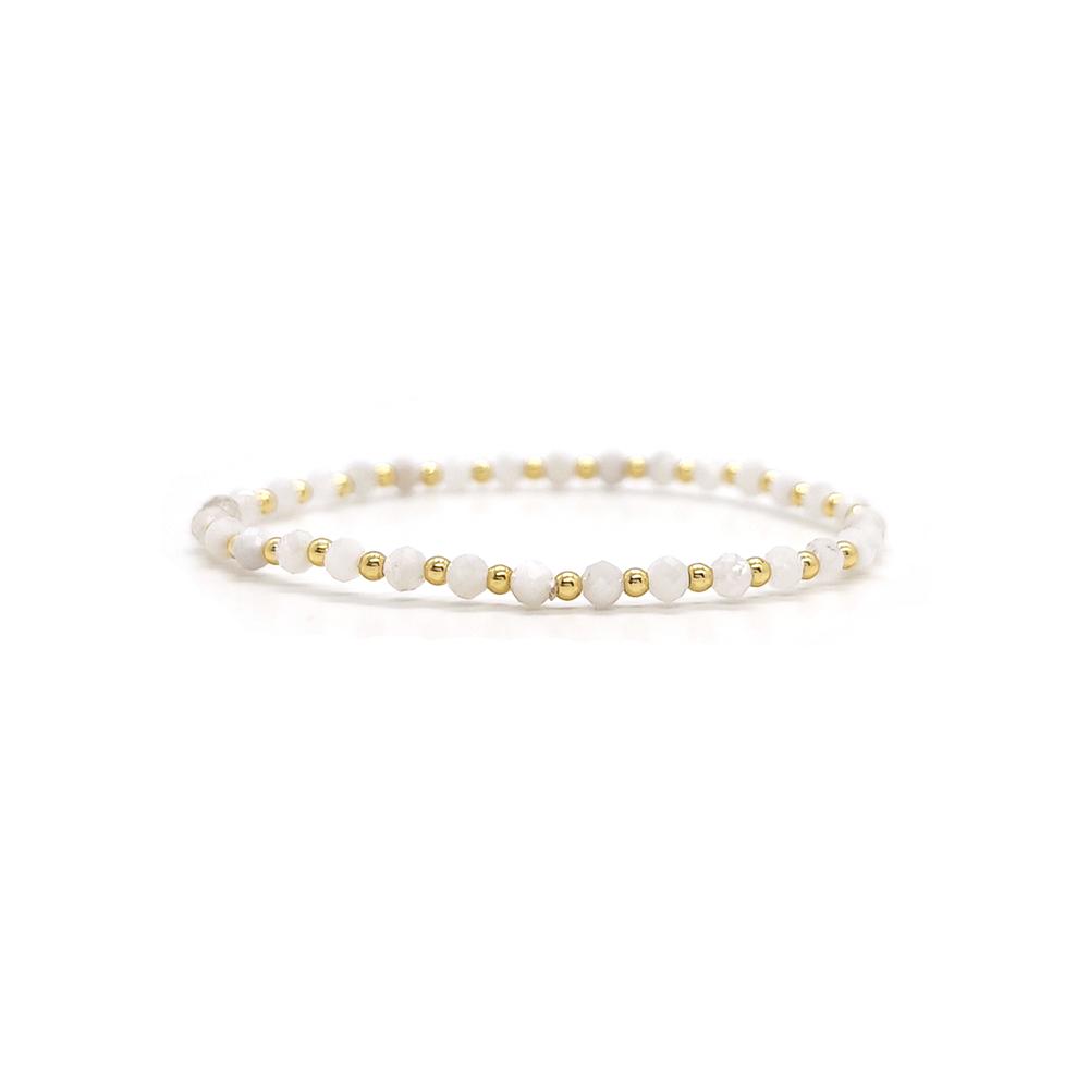 Vlen Boho Beaded Bracelet for Women Colorful Natural Stone Stretch Bracelets Trendy Fashion Dainty Jewelry Summer Beach Vacation