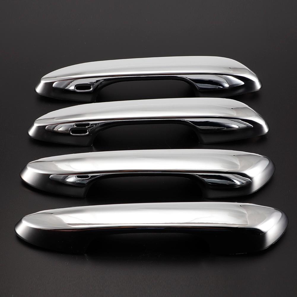 4pcs/set Car Exterior Door Handle Cover Trim for ES200 18-19 (Carbon Black)