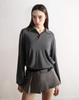Maegolenseoul Dot Rugby Long Sleeve Charcoal