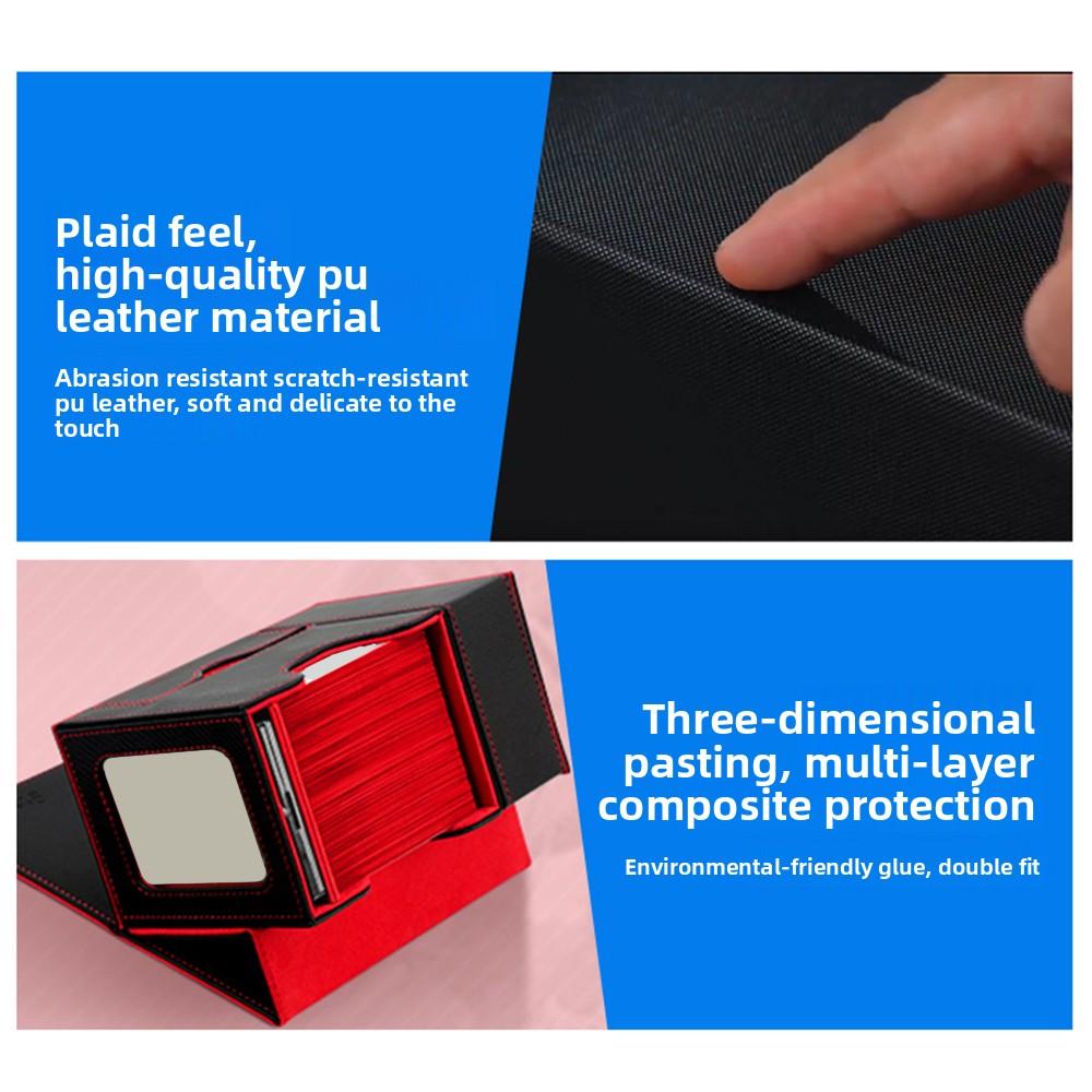 Portable Foldable Dice Roller Tower Special Design Convenient Dice Tower PU Leather Dices Box for RPG Table Top Gaming