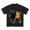 Kobe Bryant "Star Eye Signature" Vintage Oversized White T-Shirt | Basketball Fan Unisex Streetwear Tee