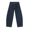 | Multi-color, American Retro Washed Scimitar Jeans Casual Wide-leg Pants