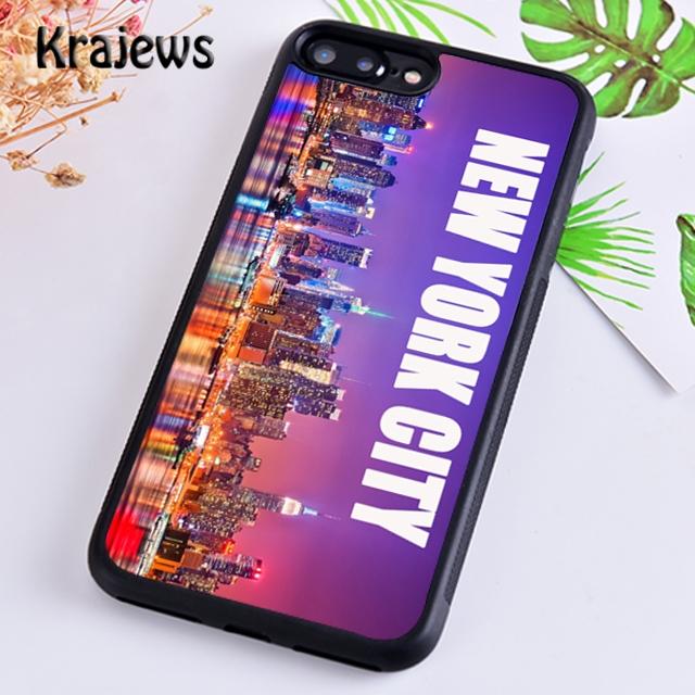 Krajews Dark Night New York City Phone Case Cover For iPhone 17 Air 16 15 14 plus 11 12 pro max coque Shell Fundas