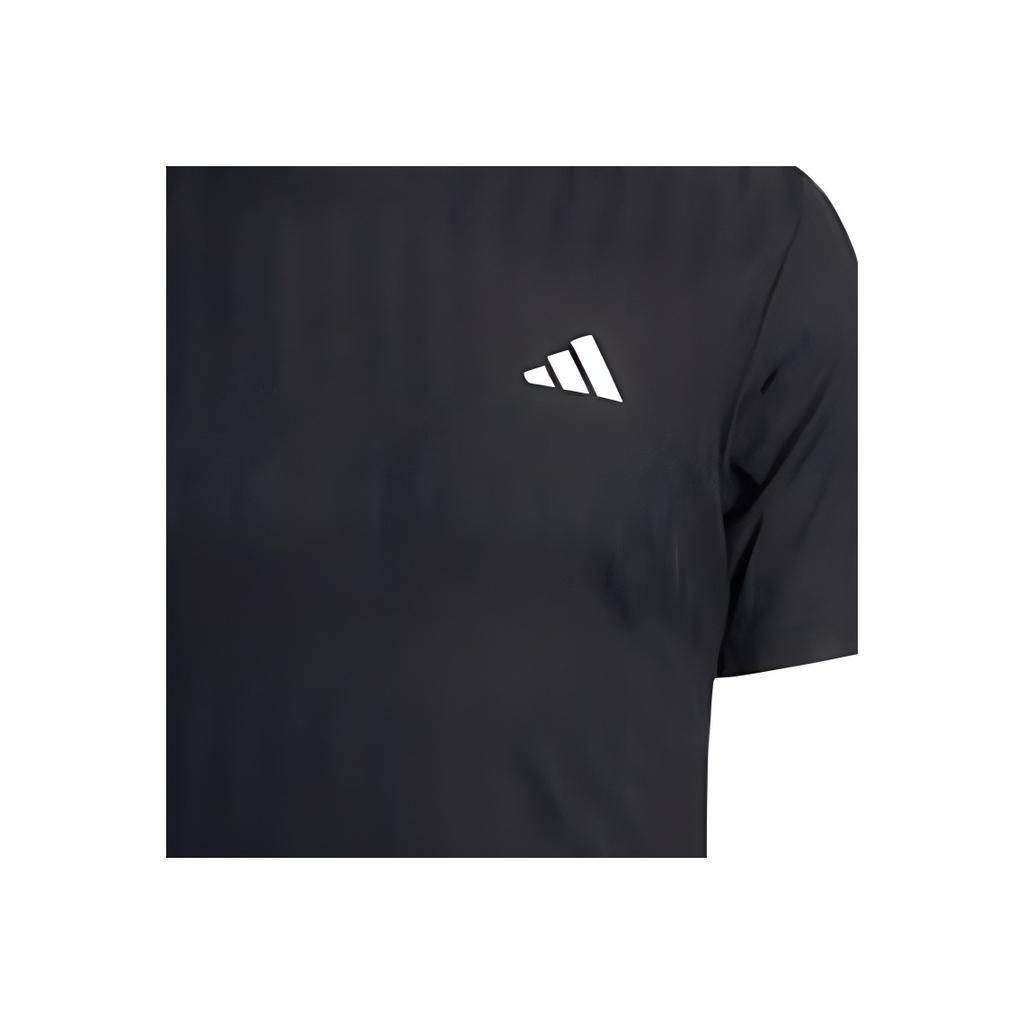 Adidas Tennis Air Chill Climacool Free Lift Logo Solid Color Slim Fit Comfortable Short Sleeve Tennis Sweat-Wicking T-Shirt Men Tops Black JF8459