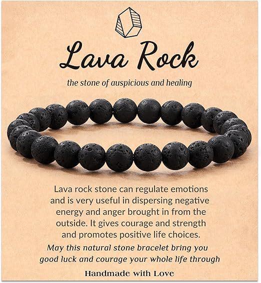 Hot Selling Natural Stone with Cardboard Beaded Elastic String Bracelet Crystal Agate Tiger Eye Stone Wholesale Bracelet Jewelry